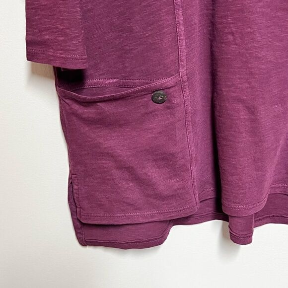 NWT Habitat 26927 River Wash Cotton Boxy Tee Capri Sugar Plum Sz S/M - Picture 6 of 9